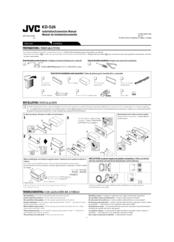 JVC KD-S26 Installation & Connection Manual