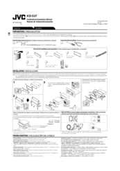JVC KD-S37 Installation & Connection Manual