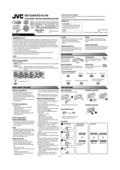 Jvc KD-G140 Instruction & Installation Manual
