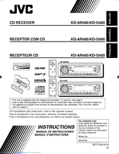 Jvc KD-G400 Instructions Manual