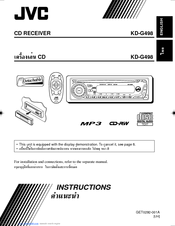 JVC KD-G498AB Instructions Manual