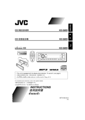 JVC KD-G805 Instructions Manual