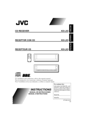 JVC KD-LX3 Instructions Manual