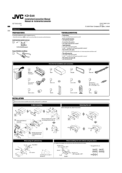 JVC KD-S35 Installation & Connection Manual