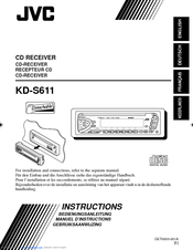 JVC KD-S611E Instructions Manual
