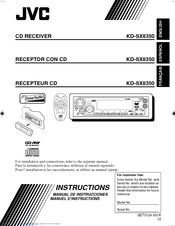 JVC KD-SX8350 Instructions Manual