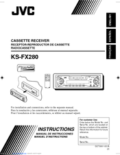 JVC KS-FX280 Instructions Manual