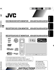 JVC KW-AVX720 - DVD Player With LCD Instruction Manual