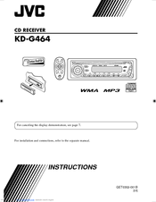 JVC KD-G464 Instructions Manual