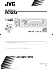 JVC KD-G814 Instructions Manual