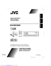 JVC KD-MX3000 Instructions Manual