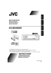 JVC KD-MX2800R Instructions Manual