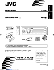 JVC KD-S52 Instructions Manual