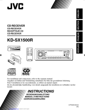 JVC KD-SX1500R Instruction Manual