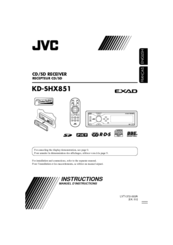 JVC EXAD KD-SHX851 Instruction Manual