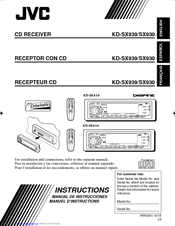 JVC KD-SX939/SX930 Instruction Manual
