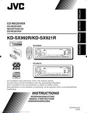JVC KD-SX921R Instruction Manual