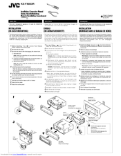 JVC KS-FX833R Installation & Connection Manual