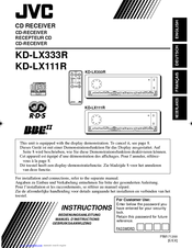JVC KD-LX111R Instruction Manual