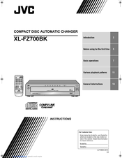 JVC XL-FZ700BK Instructions Manual