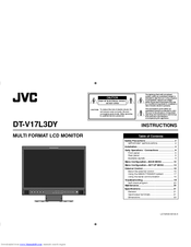 JVC DT-V17L3DY - Broadcast Studio Monitor Instructions Manual