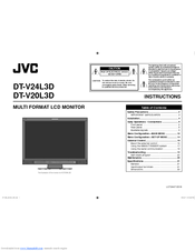 JVC DT-V20L3D Instructions Manual