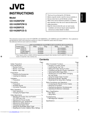 JVC GD-V4200PZW-G Instructions Manual