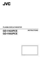 JVC GD-V422PCE Instructions Manual