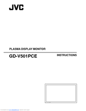 JVC GD-V501PCE Instructions Manual