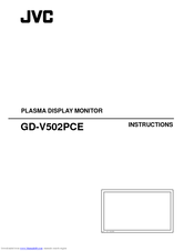 JVC GD-V502PCE Instructions Manual