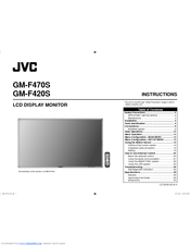 JVC GM-F470S Instructions Manual
