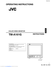 Jvc TM-A101G Operating Instructions Manual