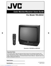 JVC TM-2003U - Color Monitor/receiver User Manual