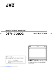 JVC DT-V1700CG(U) Instructions Manual