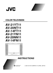 JVC AV-21YT11 Instructions Manual