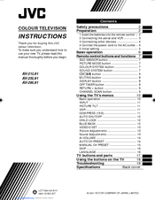 JVC AV-29L91 Instruction Manual