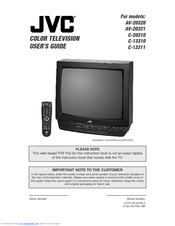 Jvc AV 20320 User Manual