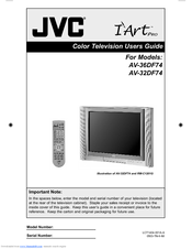 JVC I' Art Pro AV-32DF74 User Manual