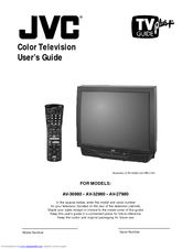 Jvc AV 36980 User Manual