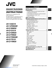 JVC AV-21FMG6 Instructions Manual