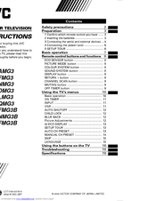 JVC AV-21QMG3 Instructions Manual