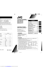 JVC AV-14FTT2, AV-21DTT2, AV-21LTT Instructions Manual