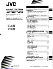 JVC AV-2908TEE Instructions Manual