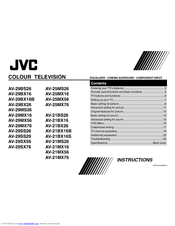 JVC AV-29BX26 Instructions Manual