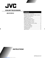 JVC AV-14FN14 Instructions Manual
