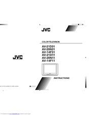 JVC AV-21D31, AV-20N31, AV-14F31, Instructions Manual