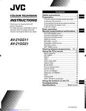 JVC AV-21GG11, AV-21GG21 Instructions Manual
