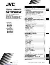 JVC AV-21L81 Instructions Manual