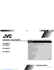 JVC AV-25MS16 Instructions Manual