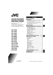 JVC AV-21LT3 Instructions Manual